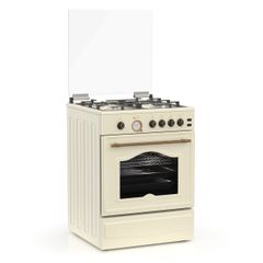 Κουζίνα φυσικού αερίου ή υγραερίου TGS 4111 RUSTIC BEIGE MULTIGAS με αναλογικό χρονόμετρο
