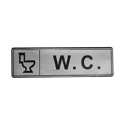 Πινακίδα σμάλτου με ένδειξη«W.C.» διαστάσεων 5x17cm