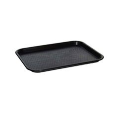 Δίσκος πλαστικός fast-food διαστάσεων 28x20cm σε μαύρο χρώμα