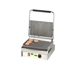 Grill επαφής Chopper κάτω λείο πάνω ραβδωτό με ενδεικτική λυχνία και θερμοστάτη έως 300 βαθμούς κελσίου