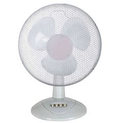 Ανεμιστήρας επιτραπέζιος λευκός Φ40 55W 230V με 3 ταχύτητες και προσαρμοσμένη γωνία