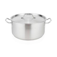 Χύτρα ρηχή INOX με καπάκι χωρητικότητας 10lit Ø32x12hcm