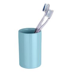 Κεραμικό ποτηράκι μπάνιου Polaris light blue WENKO