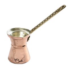Μπρίκι καφενείου χάλκινο Ν.5 σφυρήλατο 240ml χειροποίητου παραδοσιακού σχεδιασμού