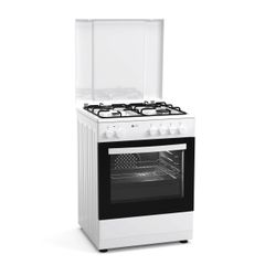Μικτή κουζίνα αερίου Thermogatz TGS 3610 WH TURBO με 4 εστίες και ηλεκτρικό φούρνο 60Lt
