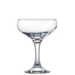Ρηχό ποτήρι σαμπάνιας και cocktail γυάλινο 22cl Φ10 x 13.1 cm σειρά KOUROS κορυφαίας ποιότητας UNIGLASS