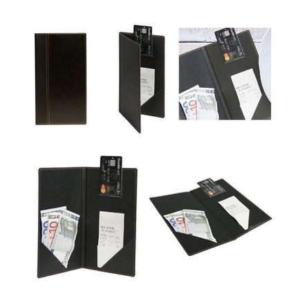 Θήκη για λογαριασμούς και ρέστα με επιγραφή Thank You σε μαύρο χρώμα 10x15hcm-thumb-1