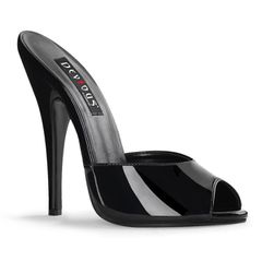 Devious high heels mules black DOM101/B