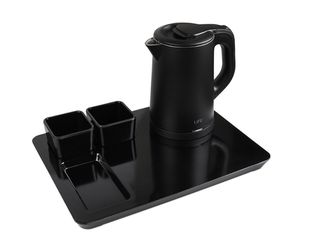 Life Set Hotel01 Βραστήρας 800ml + Δίσκος - 1360W Μαύρο (221-0348)