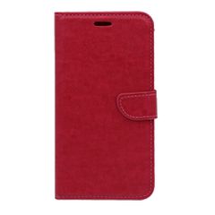 Θήκη flip με υποδοχή καρτών και δυνατότητα STAND για Xiaomi Redmi Note 8 Pro - κόκκινο
