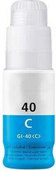 ΣΥΜΒΑΤΟ CANON PIXMA TANK GI40 / GI50 CYAN BOTTLE INK - 70ml Συμβατό με: CANON PIXMA G1420 CANON PIXMA G2420 CANON PIXMA G3420 CANON PIXMA G3460 CANON PIXMA G5040 CANON PIXMA G6040 CANON PIXMA GM2040 G
