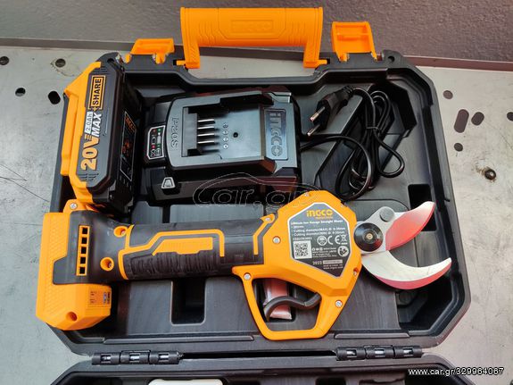 ΠΡΟΣΦΟΡΑ!!INGCO Ψαλίδι Κλαδέματος Μπαταρίας 20V Li-Ion 1 ΜΠΑΤΑΡΙΑ 20VX2Ah  VIDEO ΛΕΙΤΟΥΡΓΕΙΑΣ-thumb-2