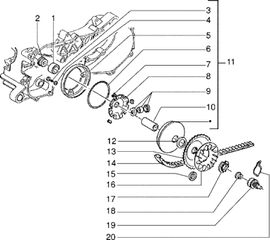 IMANTAΣ ΚΙΝΗΣΗΣ ΓΙΑ SCOOTER-PIAGGIO-ZIP-FR-QUARTZ-ET2-ORIGINAL-431190