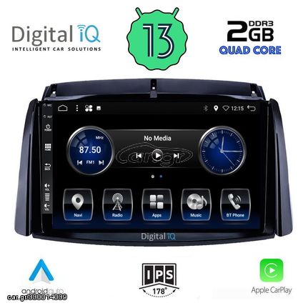 DIGITAL IQ BXH 3551_CPA (9inc) MULTIMEDIA TABLET OEM RENAULT KOLEOS mod. 2006-2016