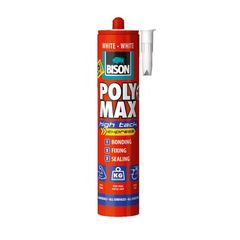 Σφραγιστική Κόλλα Σιλικόνης POLYMAX HIGH TACK   BISON Λευκή, Διάφανη, Μαύρη