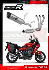 Dominator Εξάτμιση Ολόσωμη HP6 ΕΧ Titanium/Carbon End Yamaha Tracer 9 /GT 2021 - 2022 Με Θάλαμο Διαστολής Καυσαερίων  Με Σιγαστήρα 