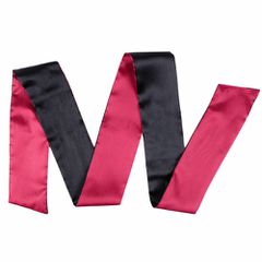 Pink-Black Satin Blindfold Scarf-thumb-3