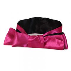 Pink-Black Satin Blindfold Scarf-thumb-4