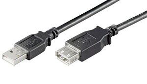 GOOBAY Καλώδιο προέκταση USB 2.0 Α σε F σε χρώμα Black - 1.8M