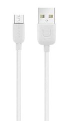 USAMS καλώδιο Micro USB σε USB US-SJ098, 2.1A, 1m, λευκό , MICUSBXD02