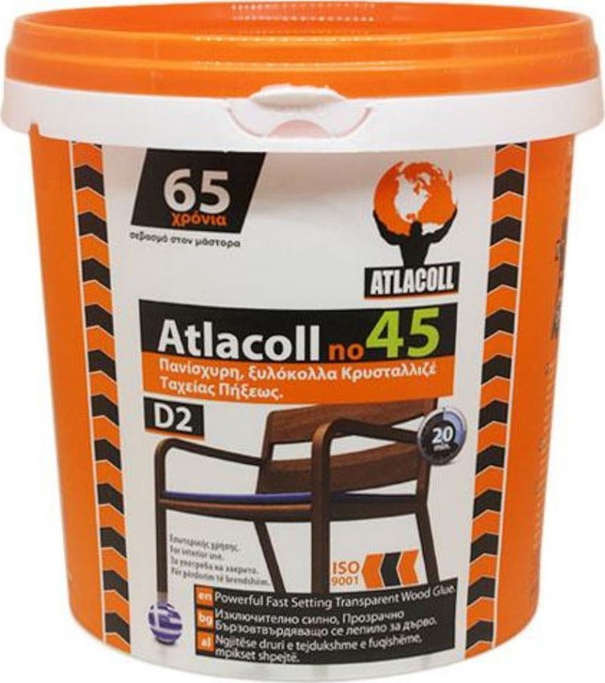 ΑΤΛΑΚΟΛ 45 ΞΥΛΟΚΟΛΛΑ ΔΙΑΦΑΝΗ 1kg