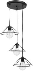 Φωτιστικό Κρεμαστό/Οροφής FUN-350 3L PENDEL BLACK Heronia 34-0076