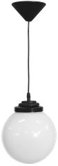 Φωτιστικό Κρεμαστό LP-100K Φ20 1L BLACK Heronia 11-0052