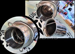 NEW ΑΡΙΣΤΕΡΗ INOX ΙΡΙΔΙΖΟΝ ΚΑΙΝΟΥΡΙΟ UNIVERSAL TΕΛΙΚΟ ΕΞΑΤΜΙΣΗΣ MotorDMS!!!