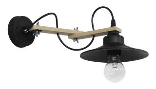 Φωτιστικό τοίχου σπαστό 2πλο μαύρο BREAK-152ΑΡ BLACK Heronia 31-1240