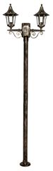 Κολώνα κήπου LP-400ΕΒ 2Φ BRONZE 200cm ΚΑΡΑΒΟΛΟΣ ΙΣΤΟΣ Heronia 23-0010