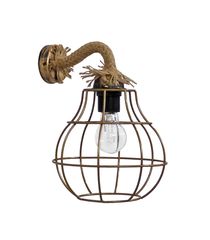 Φωτιστικό τοίχου FUN-50/AP ROPE UT-BR ΣΧΟΙΝΙ ΠΛΕΓΜΑ PUMKIN Heronia 31-1282