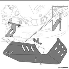 Καρίνα - Ποδιά Yamaha Tracer 900 2014-2020 μεταλλική-thumb-1
