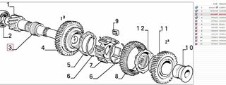 Δαχτυλίδι σασμάν 1ης Fiat 128 X19-thumb-3