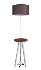 FLW-03 WHITE Φωτιστικό δαπέδου με αμπαζούρ H156cm Heronia 09-0138