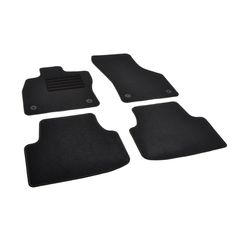 Πατάκια δαπέδου μοκέτας Standard μαύρα για Seat Leon IV / Cupra Formentor / Golf VIII Variant 4τμχ