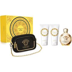 VERSACE Eros pour Femme SET: EDP 100ml + body lotion 100ml + shower gel 100ml + clutch