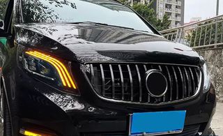 Full LED Headlights suitable for Mercedes V-Class W447 (2016-2020) Black-thumb-3