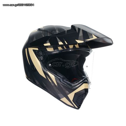 AGV AX9 E2205 MULTI MPLK - STEPPA MATT CARBON/GREY/SAND DUAL SPORT κράνος προσφορά από 667E