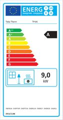 Σόμπα Pellet Αέρα Teba TP-06 9kW - Μαύρο-thumb-1