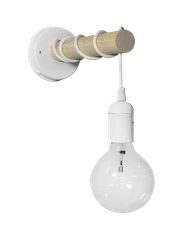 Φωτιστικό τοίχου ξύλινο E/27AP STICK WH-WH Heronia 31-1111