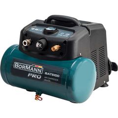 BORMANN Pro BAT5100 Αεροσυμπιεστής Μονομπλόκ, Oil free, Silent, Brushless 1.5Hp, 6Lt, 180L/min - BAT5100