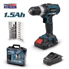 BORMANN Pro BBP3000 Δραπανοκατσάβιδο Μπαταρίας 20V, 35Νm,Li-Ion,με 2 Ταχύτητες,1x2Ah  Βαλίτσα - BBP3000