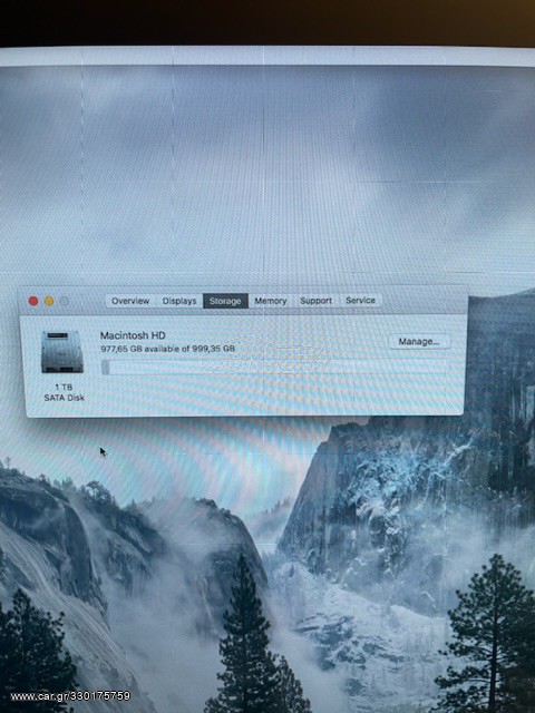 iMac 27 inch 3.2GHz Intel Core i5 processor