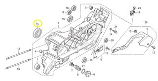 Ρουλεμάν Στροφάλου Αριστερό 6207 Honda ANC.125 Mode 91002KZR602