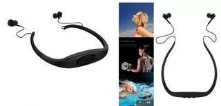 168Plus 8 GB MP3 Player Bluetooth Αδιάβροχο Ακουστικό με FM Ραδιόφωνο, σε μαυρο χρωμα. (ΟΕΜ)