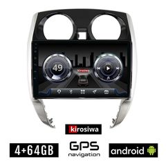 KIROSIWA 4+64GB NISSAN NOTE (μετά το 2012) Android οθόνη αυτοκίνητου 4GB με GPS WI-FI (ηχοσύστημα αφής 10" ιντσών OEM Youtube Playstore MP3 USB Radio Bluetooth Mirrorlink DSP 4x60W Apple Carplay Andro