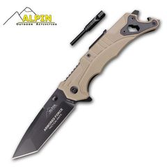 Επιχειρησιακός Σουγιάς Alpin Outdoor Stainless Steel 9CR18 Desert Sand