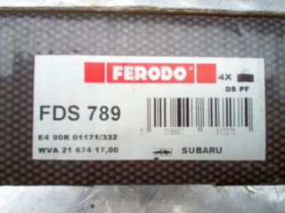 SUBARU ΤΑΚΑΚΙΑ FERODO FDS 789 PERFORMANCE 