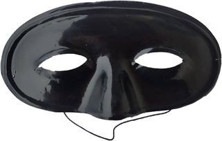 Αποκριάτικη Μάσκα Ζορό με Λάστιχο - One Size MARK032 BLACK