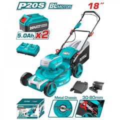 TLMLI20182 Μηχανή Γκαζόν 46cm 40V (2x5.0Ah) - ΜΕ ΜΠΑΤΑΡΙΑ & ΦΟΡΤΙΣΤΗ - TOTAL (#TLMLI20182)